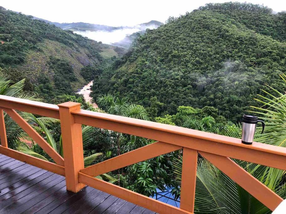 Casa nas montanhas com piscina e vista panorâmica Vila Domingos Martins Exterior foto