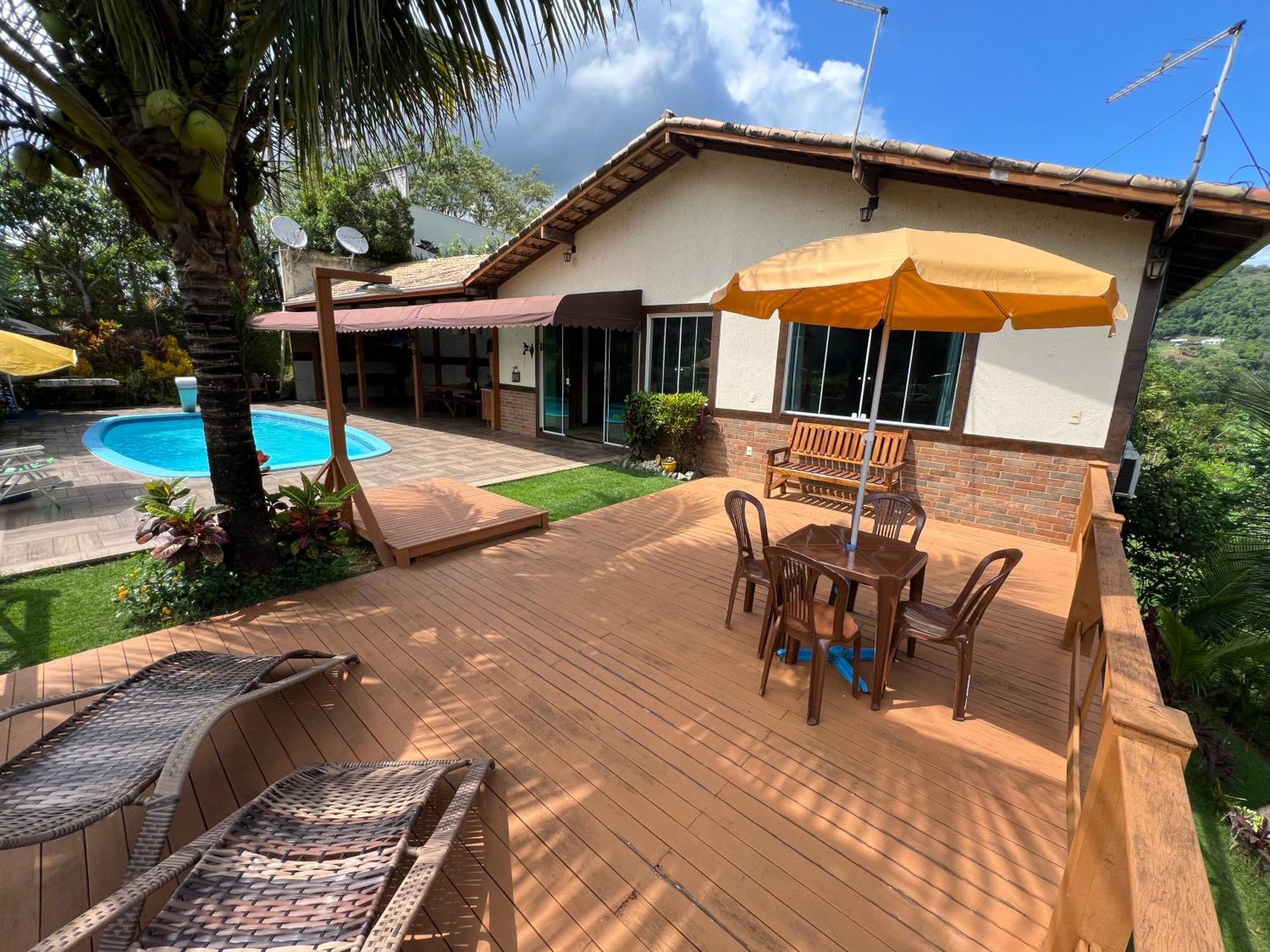 Casa nas montanhas com piscina e vista panorâmica Vila Domingos Martins Exterior foto